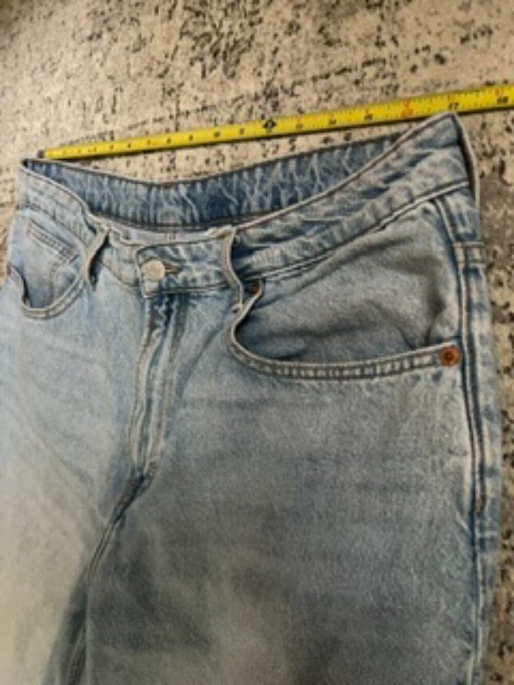 🧡3/$15 H&M &Denim Baggy Loose Fit High Waist Women's 14 - Picture 3 of 6